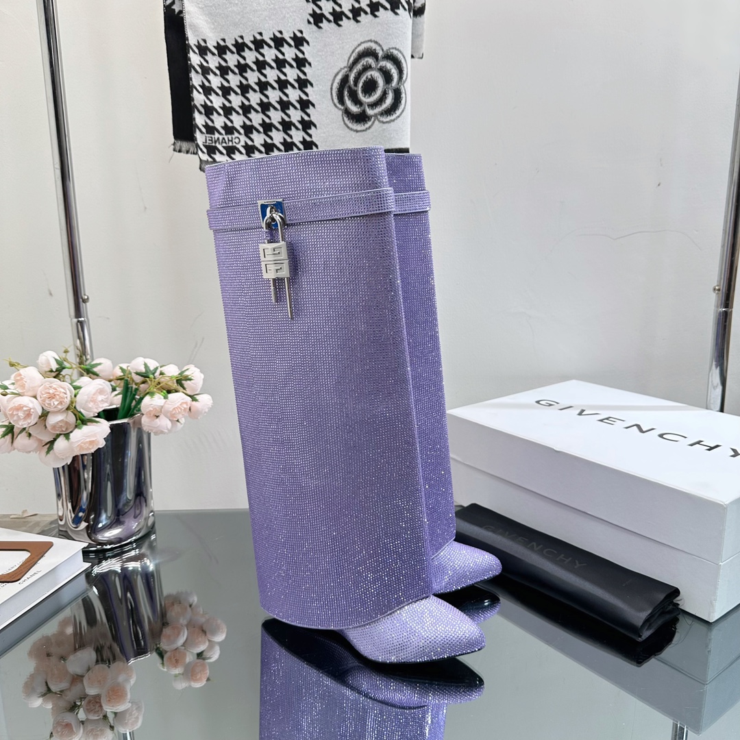 GIvenchy New Trousers Boots high quality rhinestone & metal locker