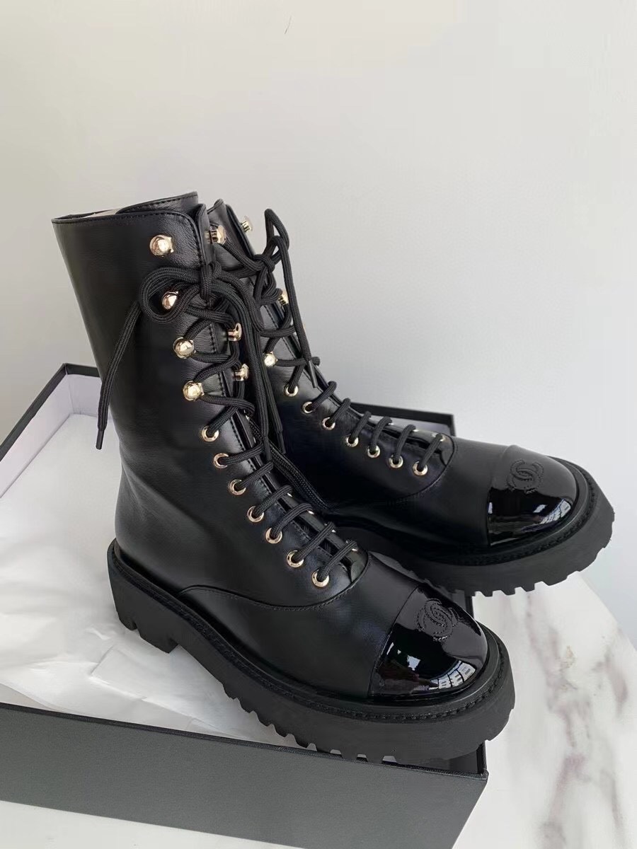 C design motorcycle boots lace-up Martin boots short boots