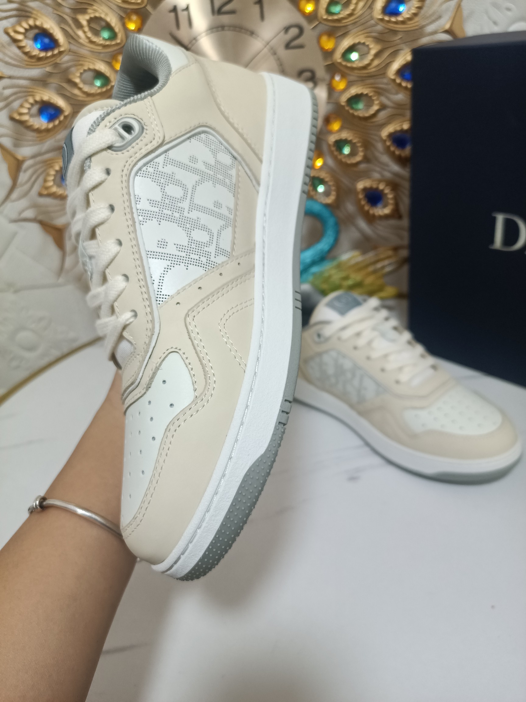 Dior couple high top B27 casual sneakers