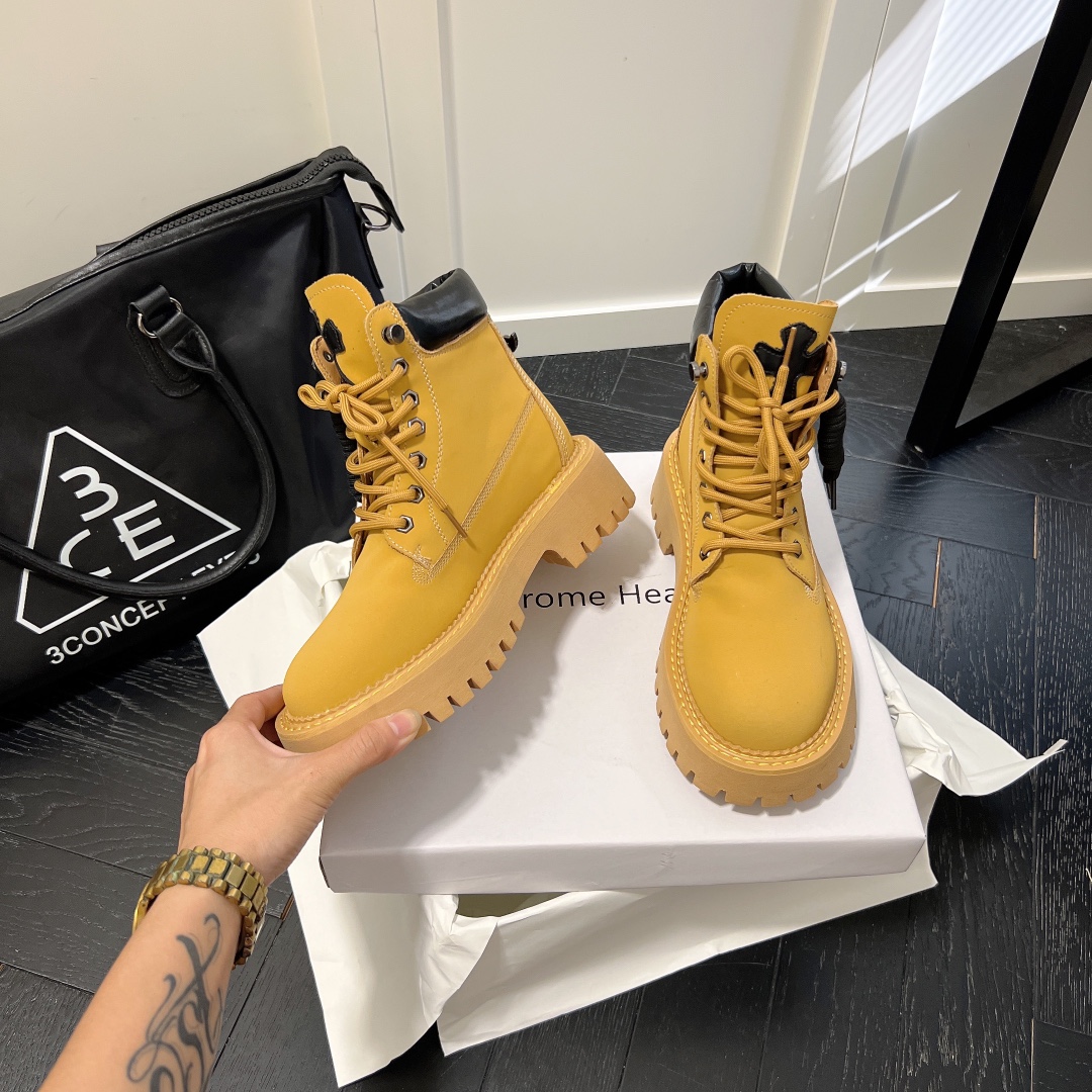 PALM ANGLE lace up rivet short ankle boots