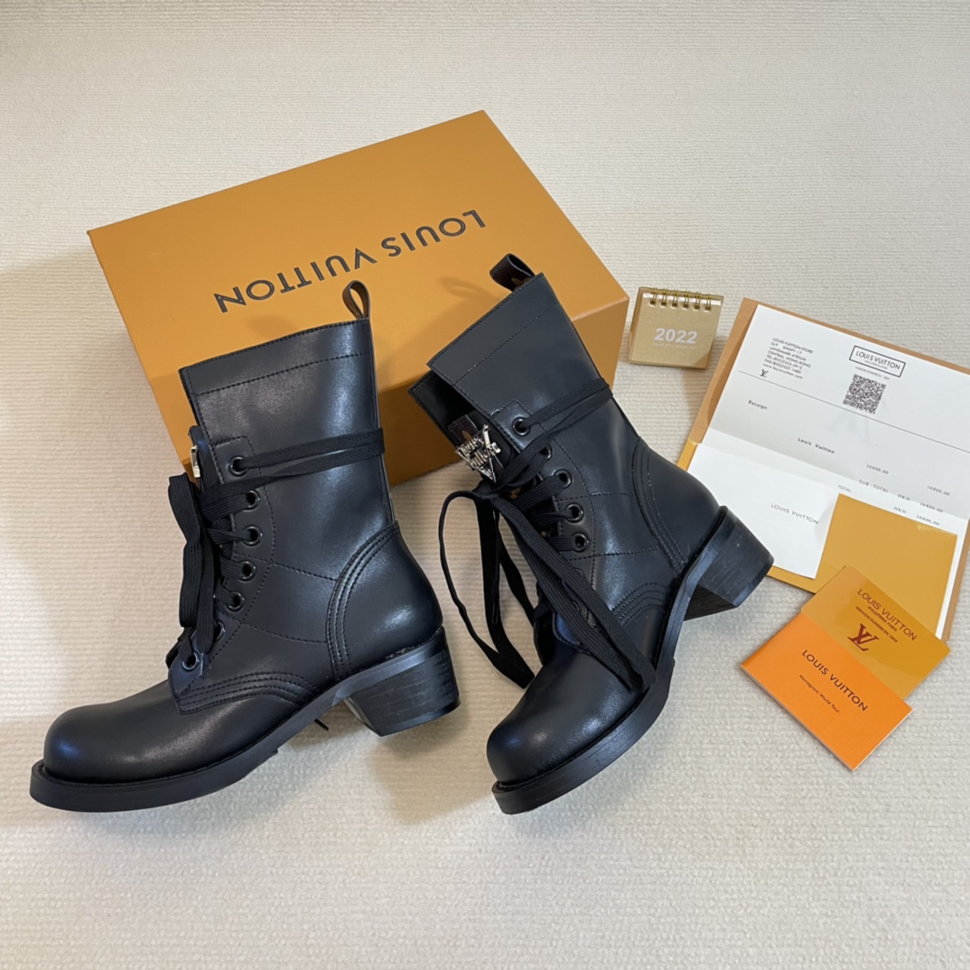 Louis Vuitton Classic lace-up mid-calf boots