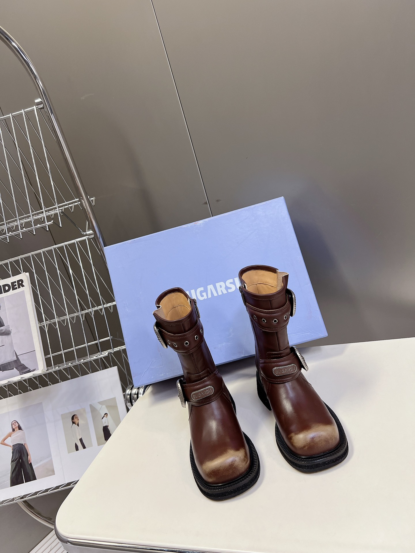 SUGARSU 24 Autumn/Winter Essentials Polished Martin Boots 5cm Heeled