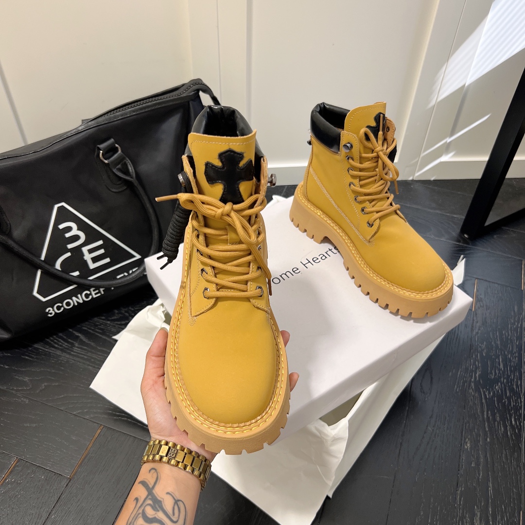 PALM ANGLE lace up rivet short ankle boots