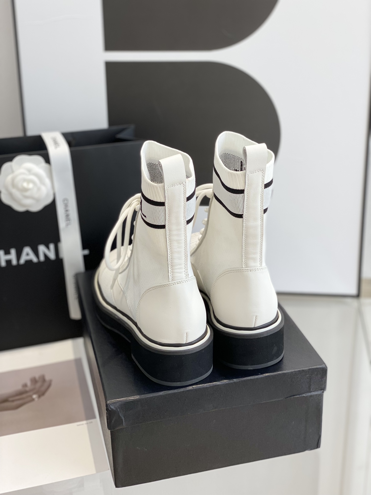 C design  runway model boots!