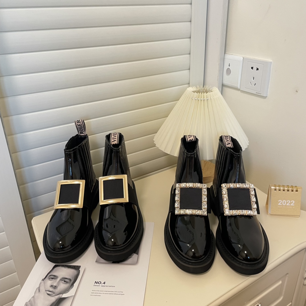 Roger Vivier british style women boots JK street