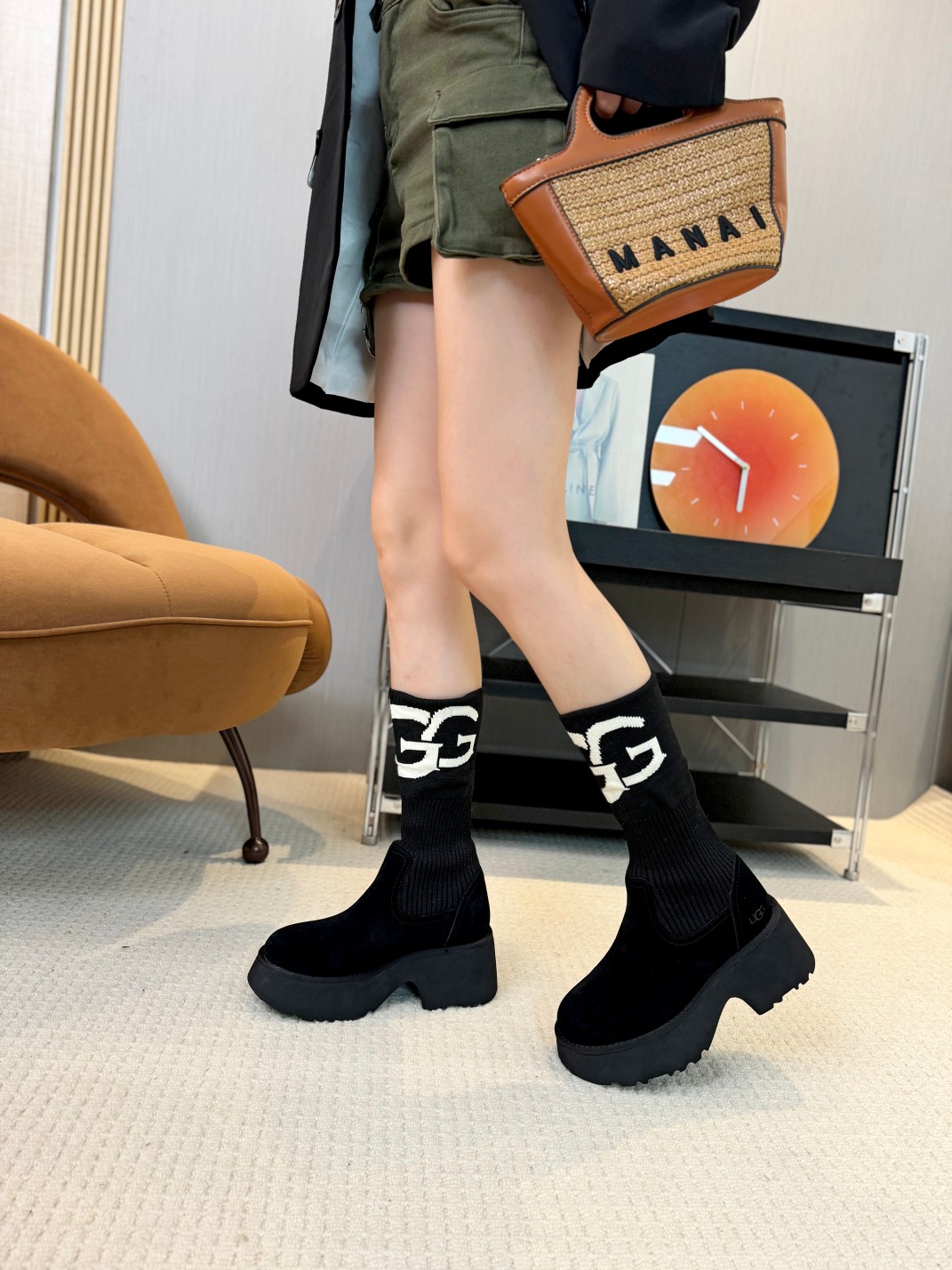 ugg thick sole martin boots woolen boots wool lining