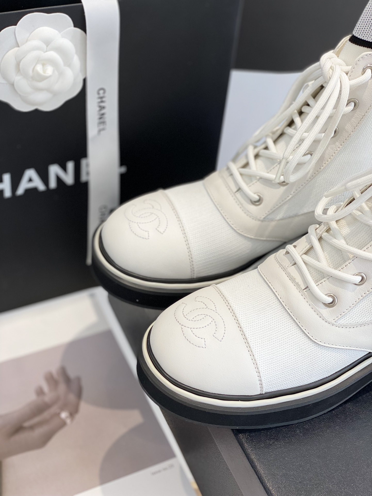 C design  runway model boots!