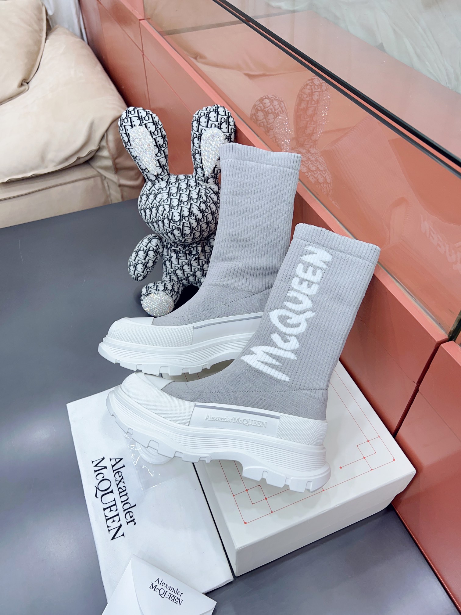 Alexander MCqueen SS New knited socking boots (unisex model)