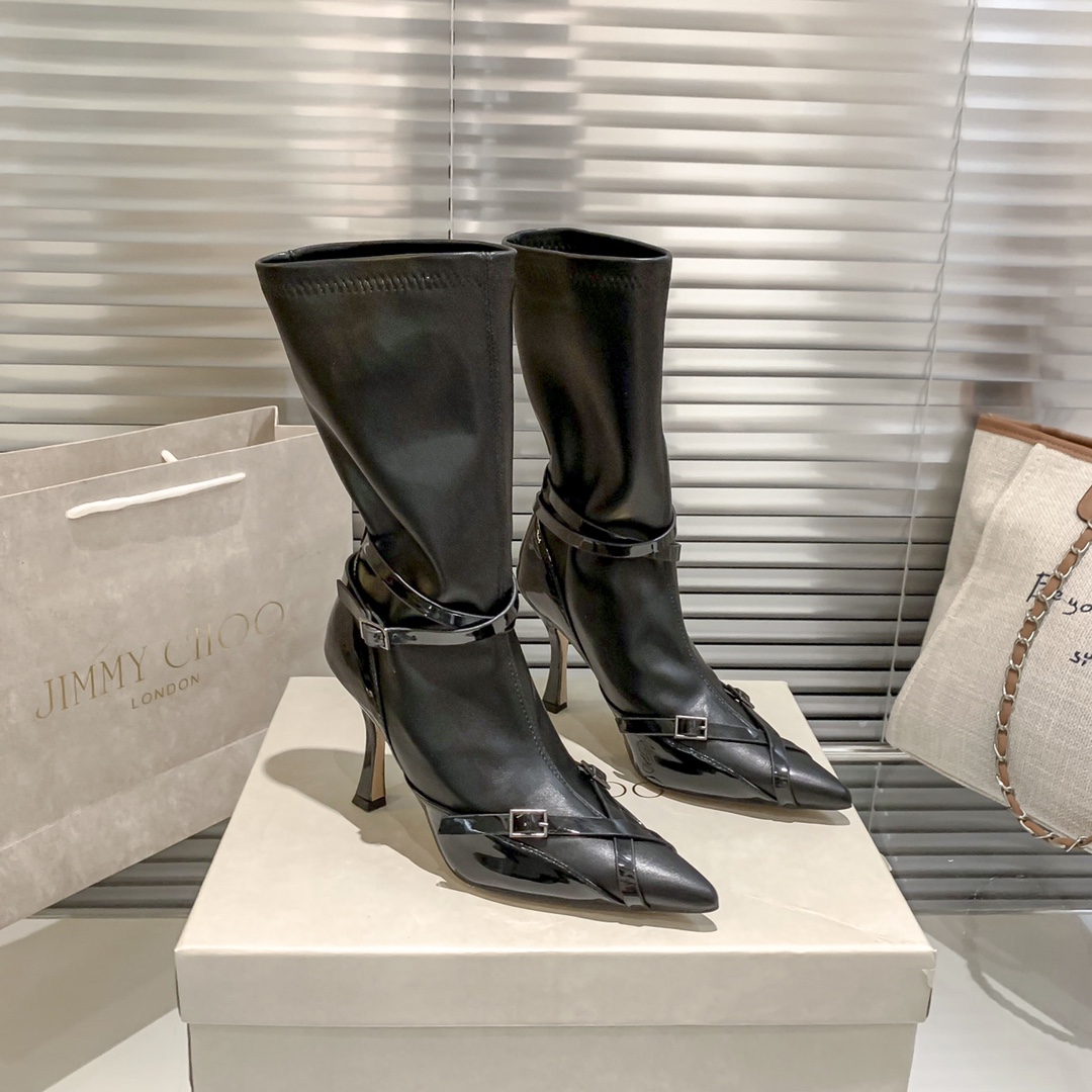 Jimmy Choo riders high heel boots