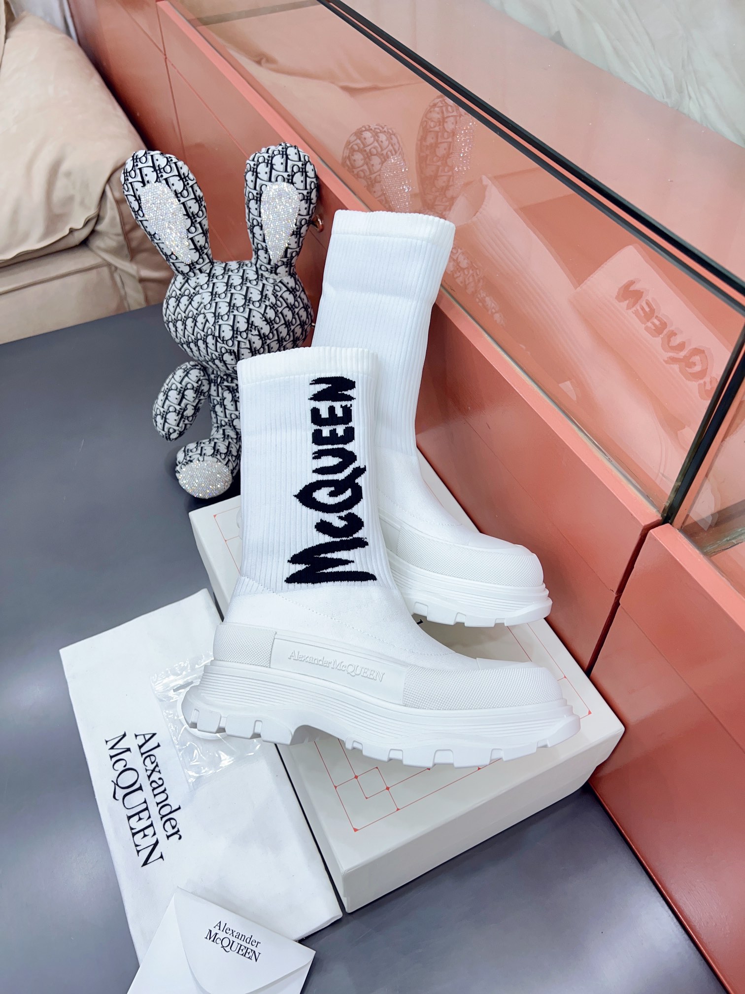 Alexander MCqueen SS New knited socking boots (unisex model)