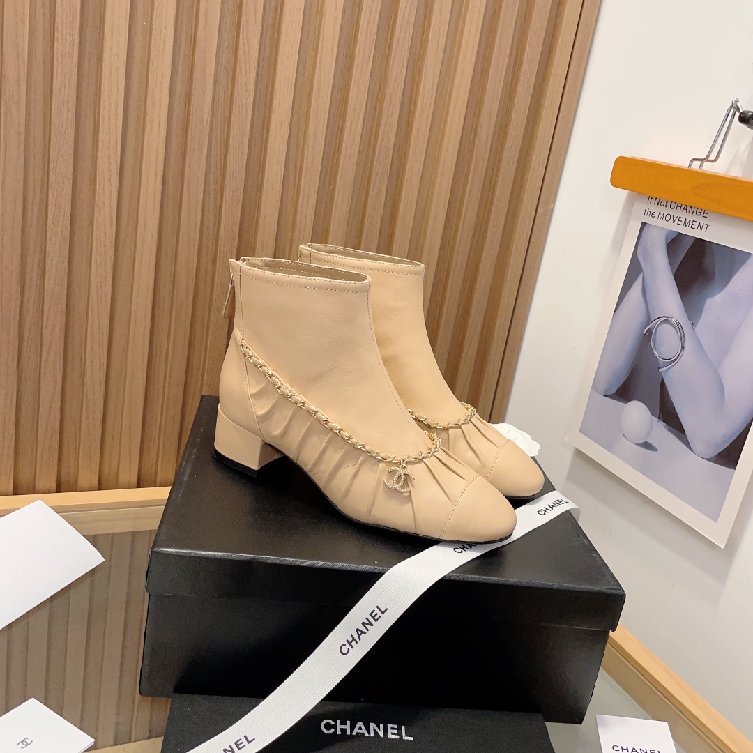 C design  2022 latest model back zipper short boots