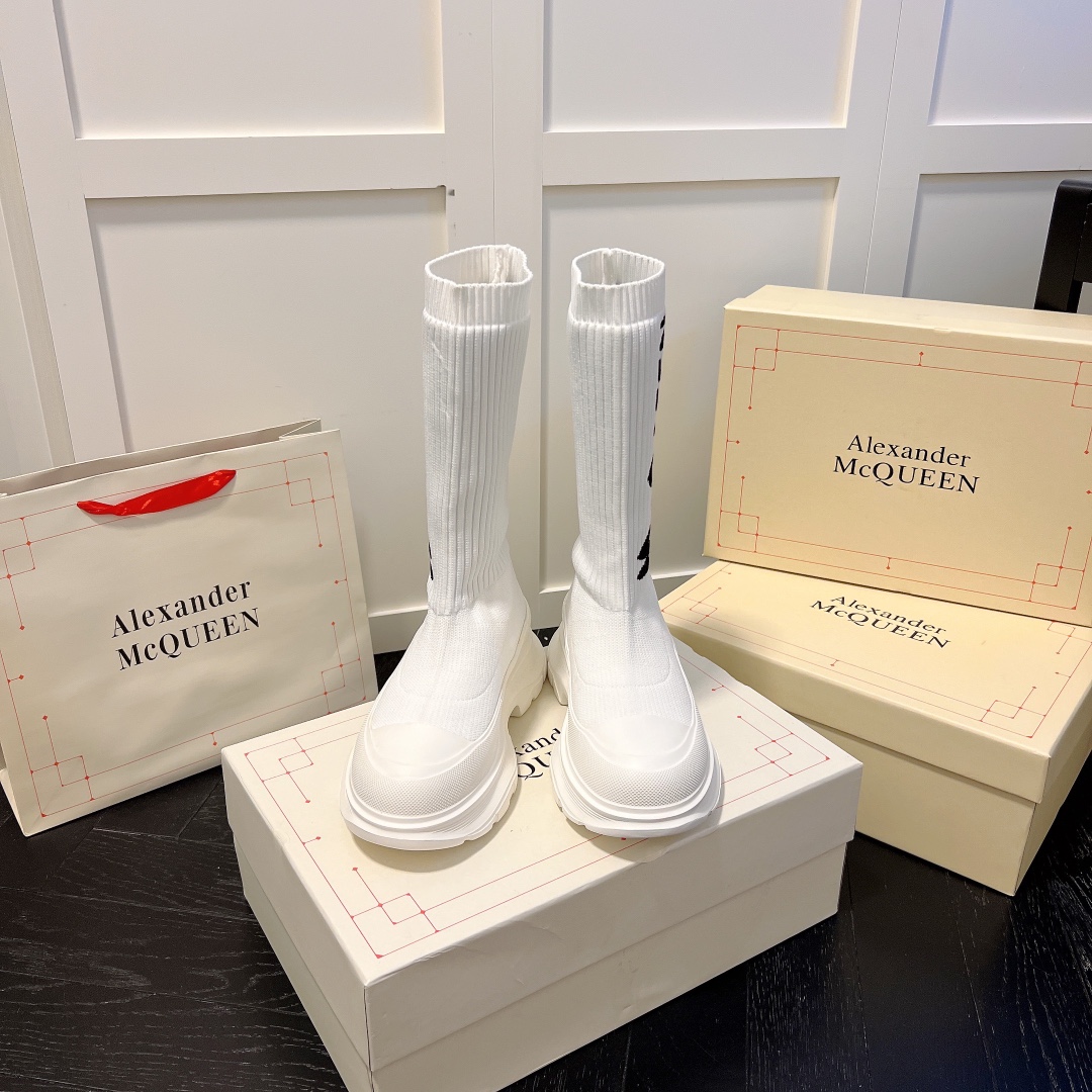 Alexander McQueen women sneakers sock boots