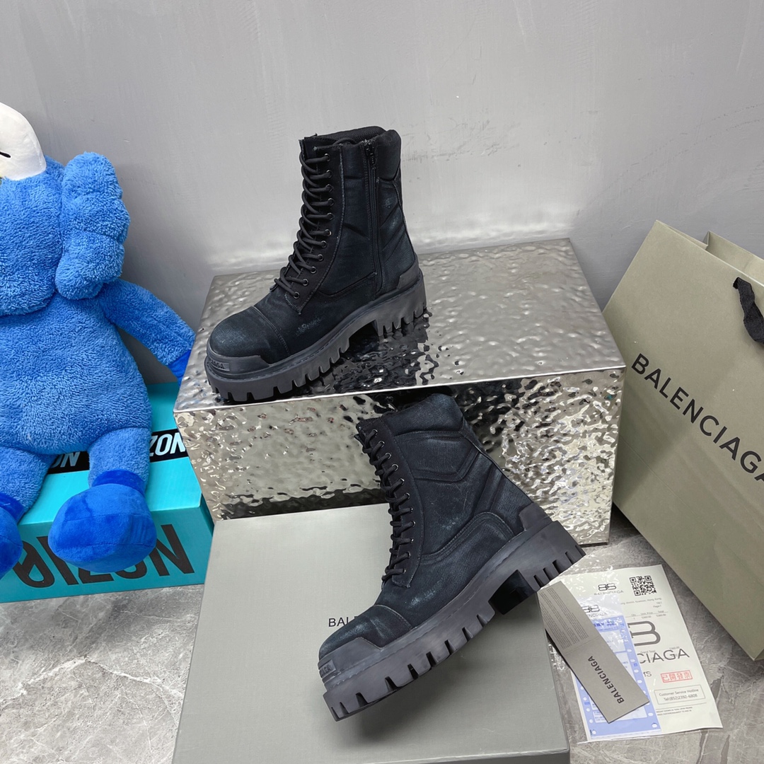 Balenciaga Men's and Women's Old Mid-Top Boots 35-45