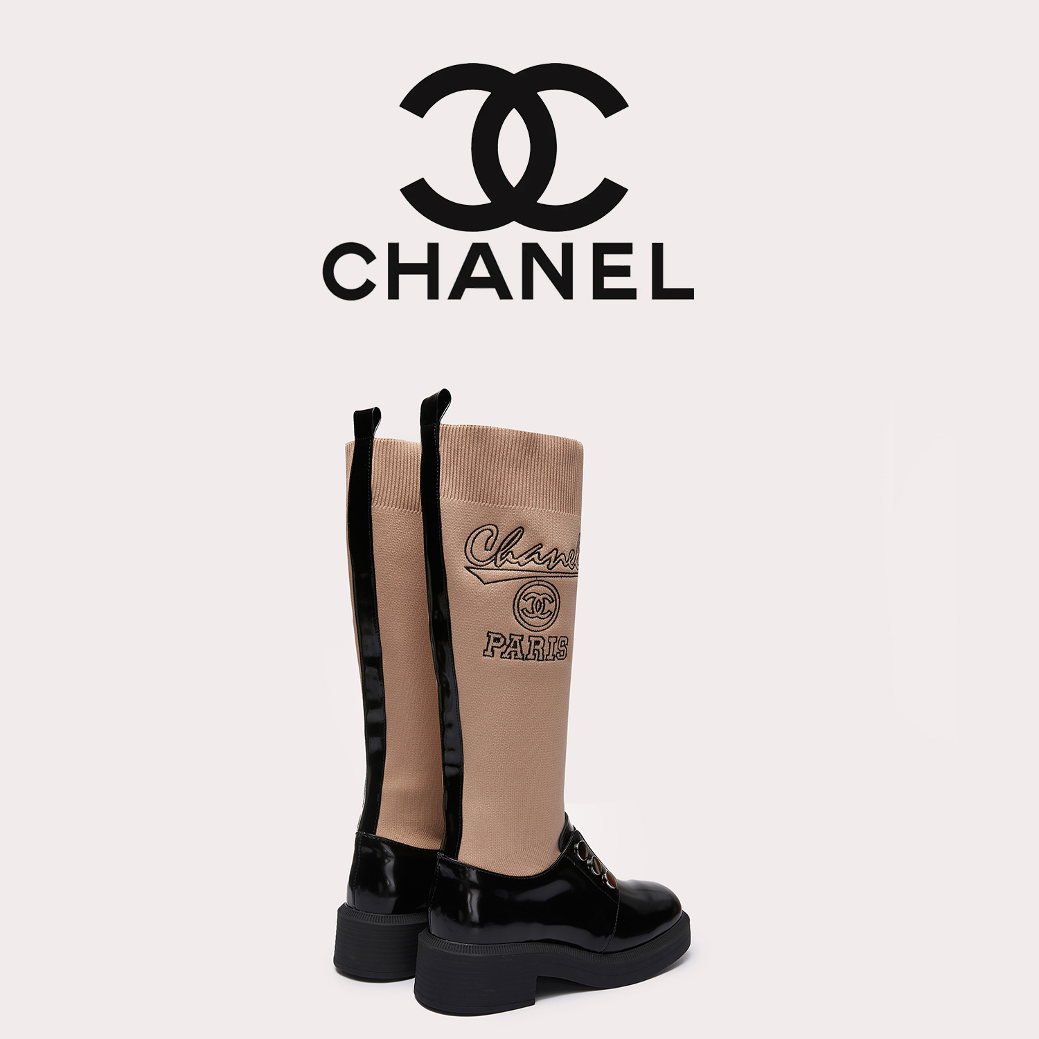 C design  women's tall sock boots 35-41