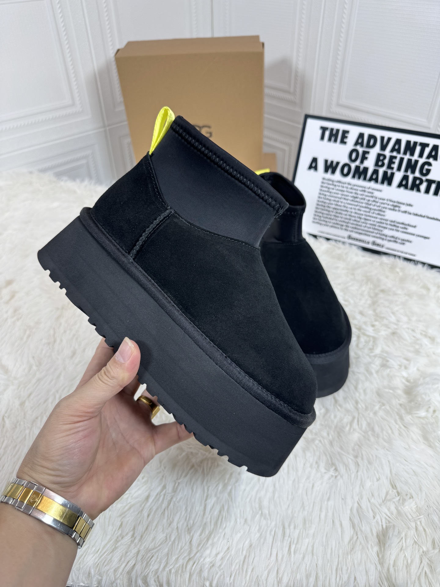 ugg sheepskin all-in-one snow boots