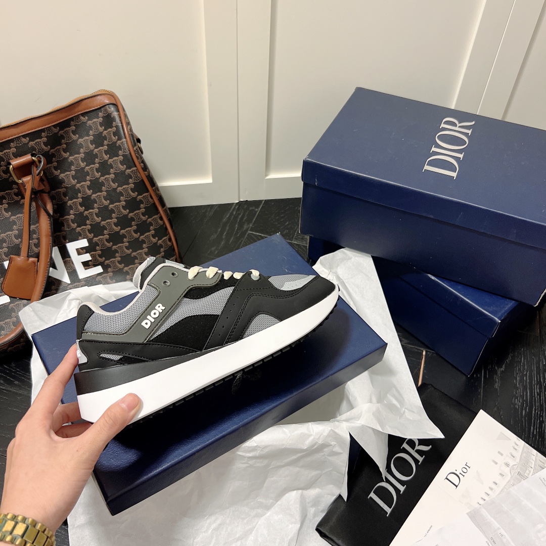 Dior B29 women sneakers thick sole casual shoes