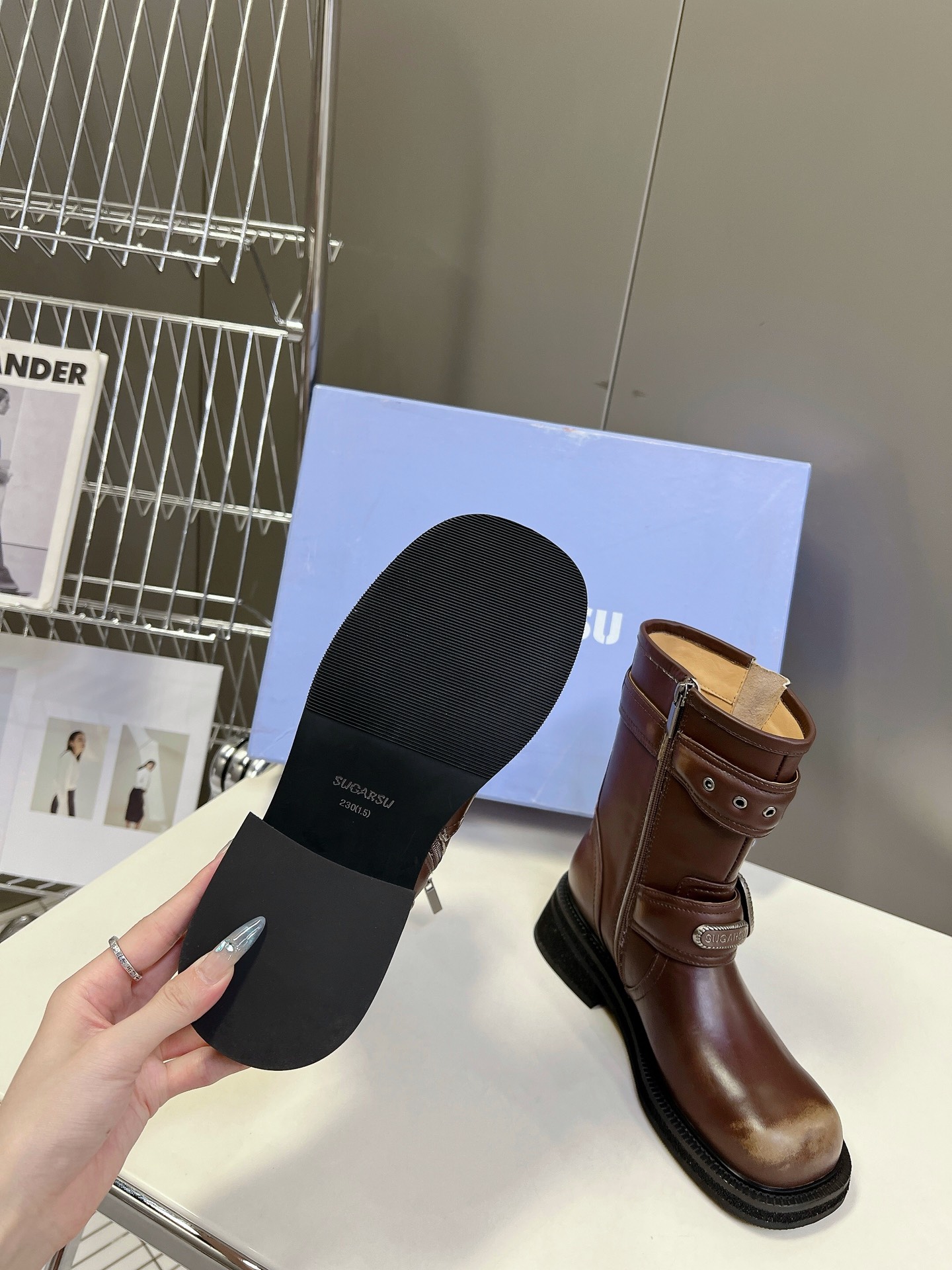 SUGARSU 24 Autumn/Winter Essentials Polished Martin Boots 5cm Heeled