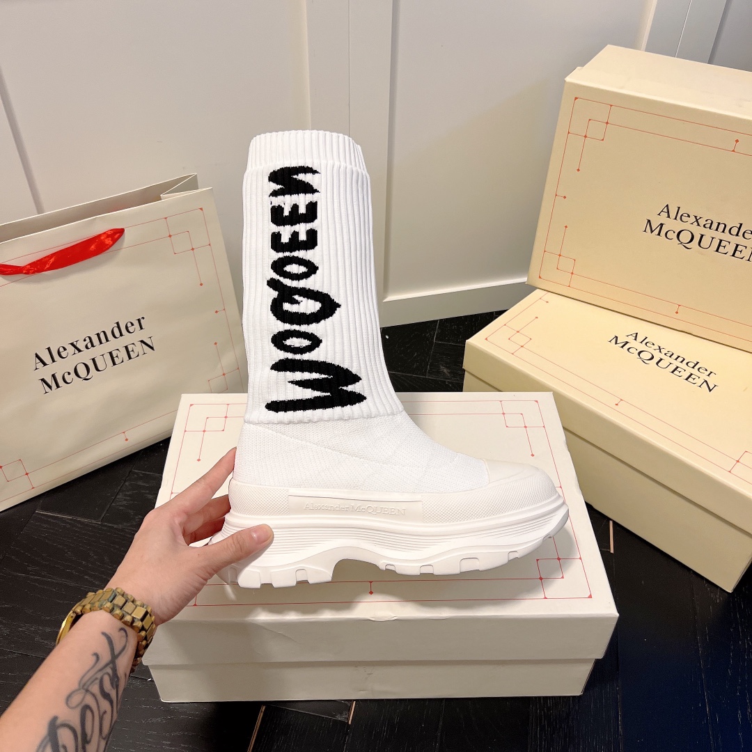 Alexander McQueen women sneakers sock boots