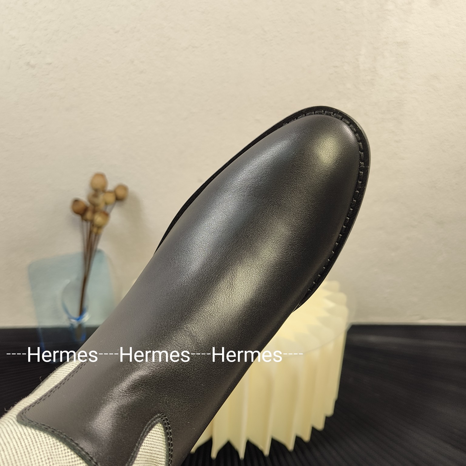 H's classic Kelly buckle new cloth knight boots