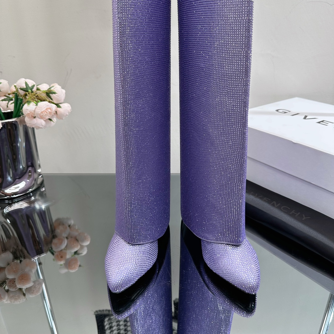 GIvenchy New Trousers Boots high quality rhinestone & metal locker