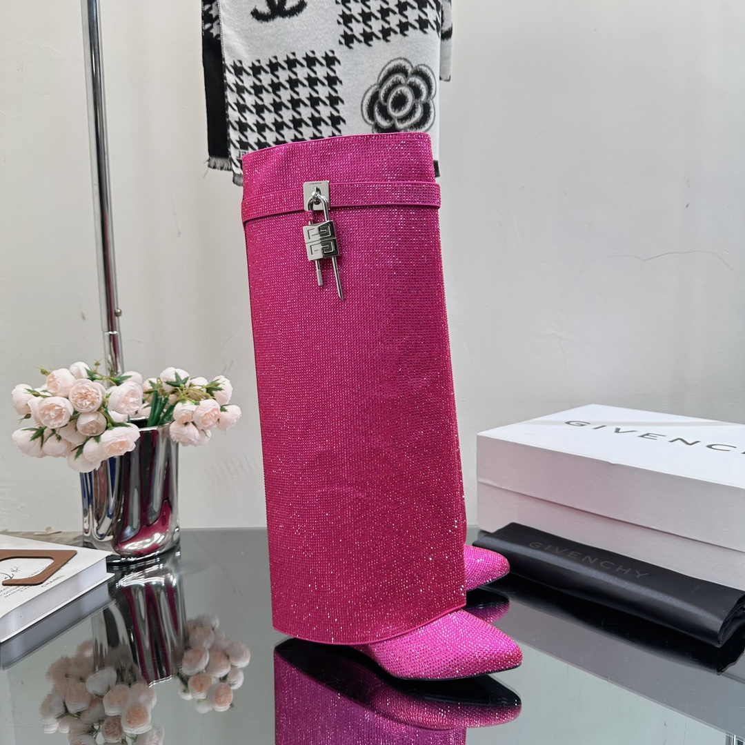 GIvenchy New Trousers Boots high quality rhinestone & metal locker