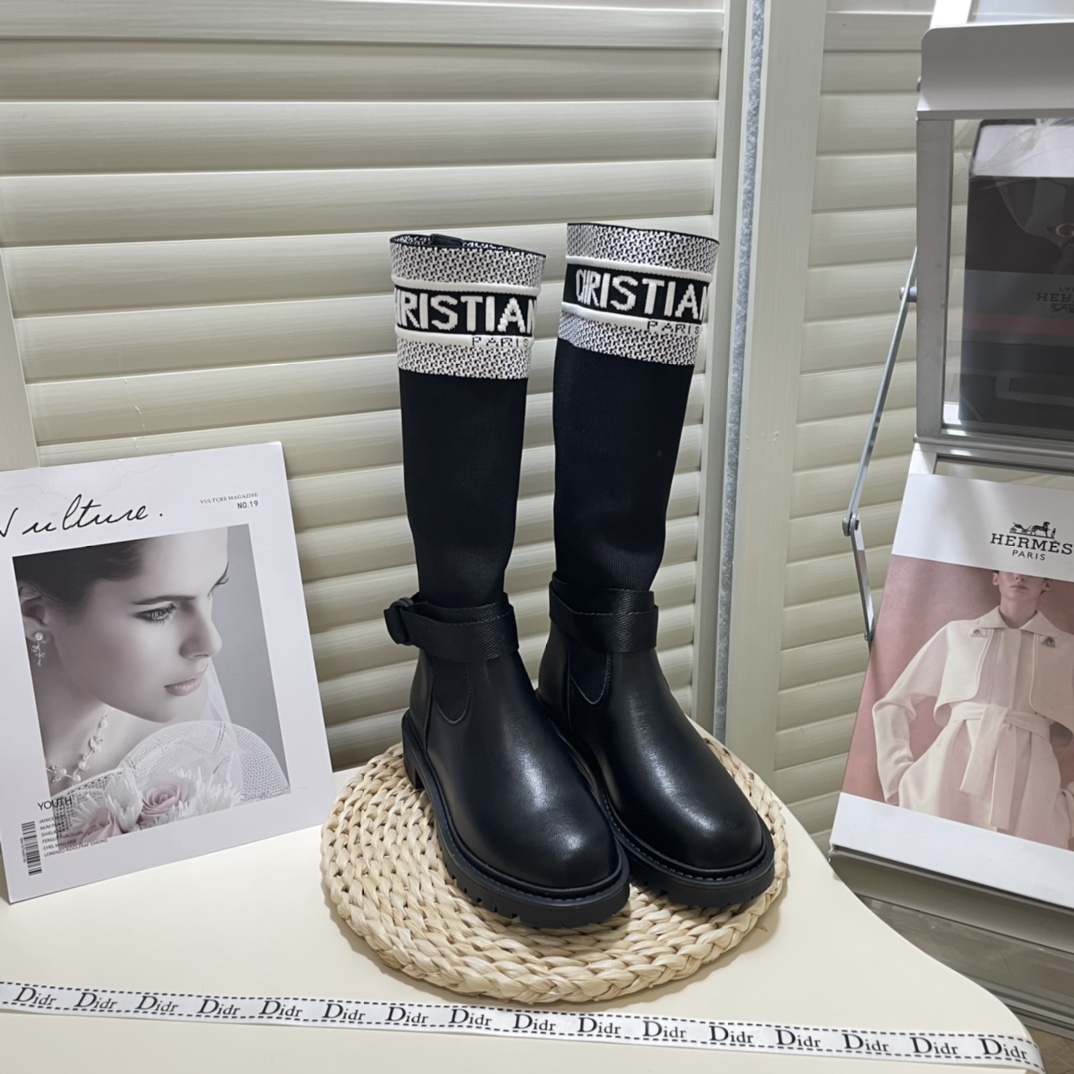 dior new mid-tube socks boots