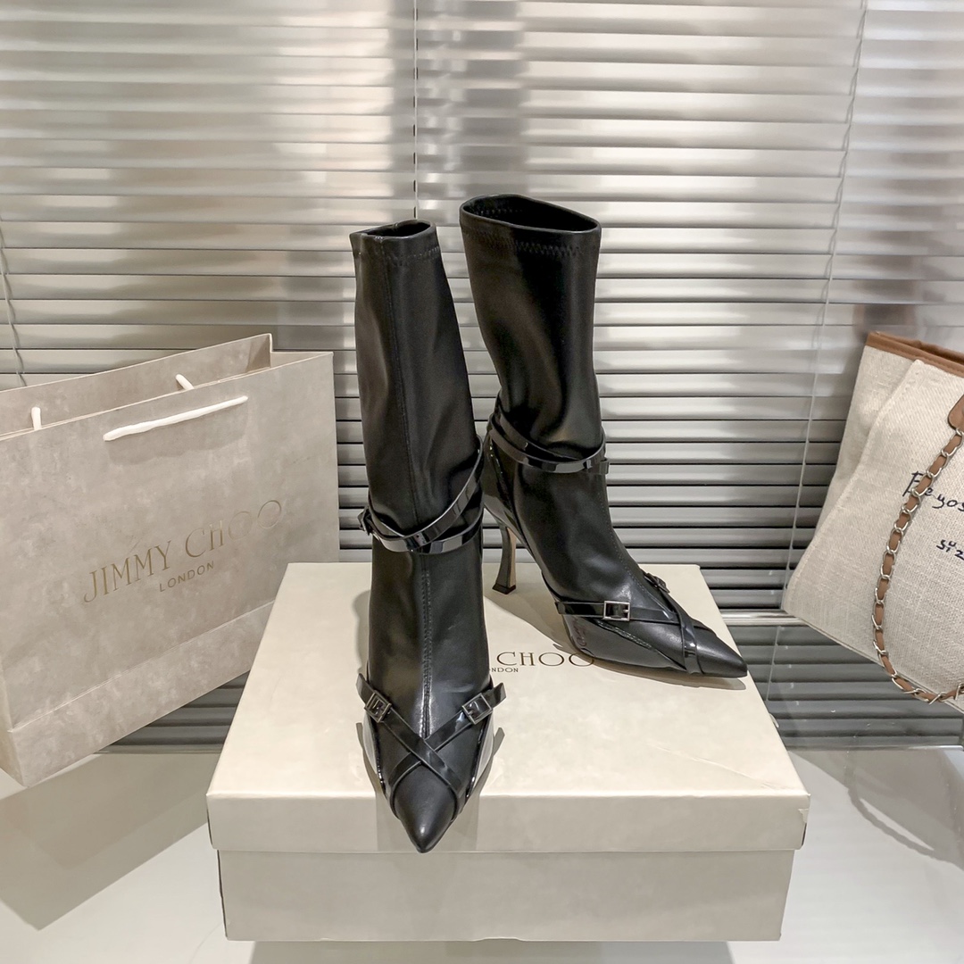 Jimmy Choo riders high heel boots