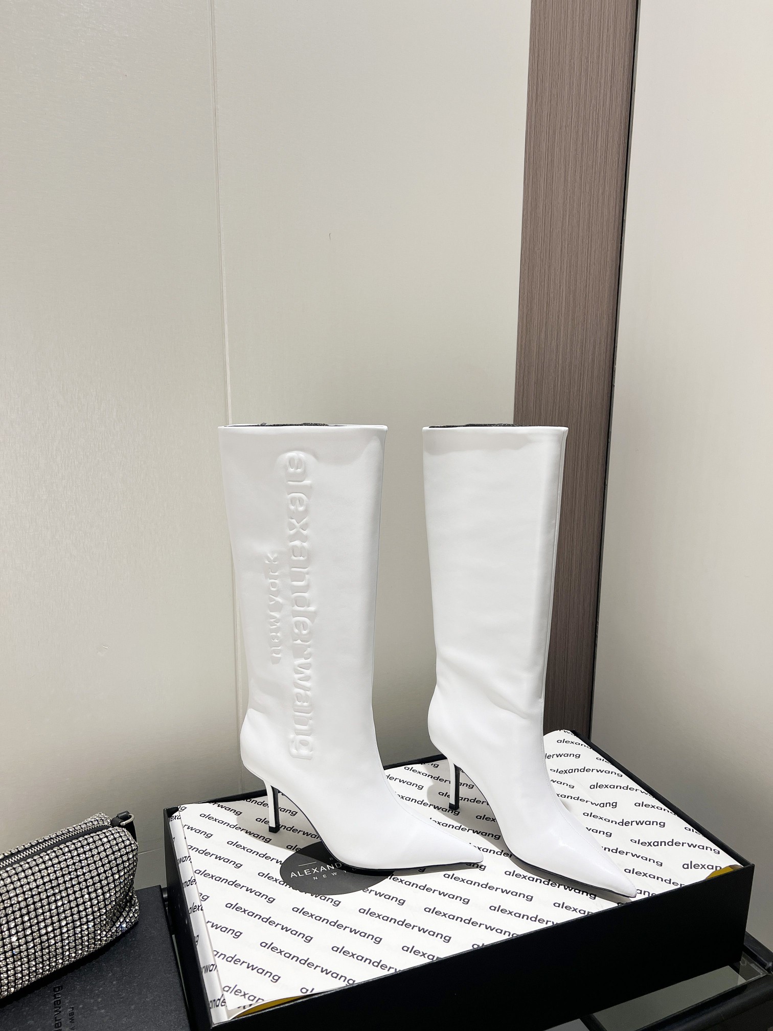 Alexandra. Wang 2023S Autumn/Winter New York Fashion Week Letter Heeled Boots