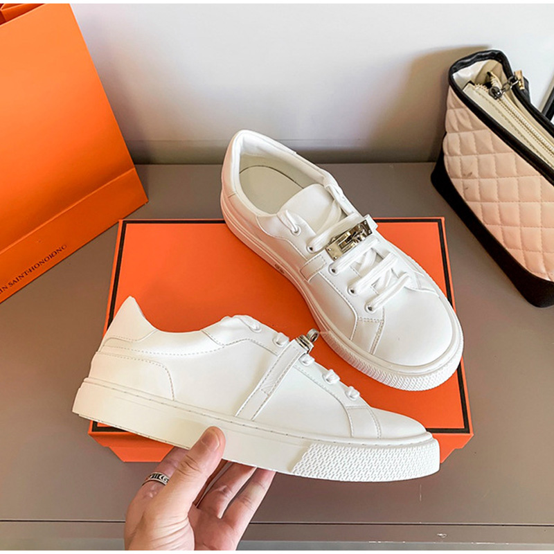 Herm猫s Women Metal Buckle Sneakers