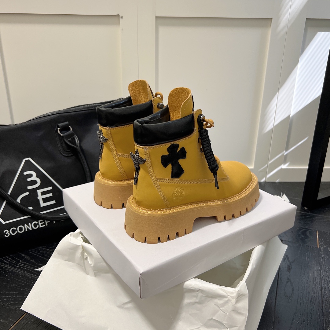 PALM ANGLE lace up rivet short ankle boots