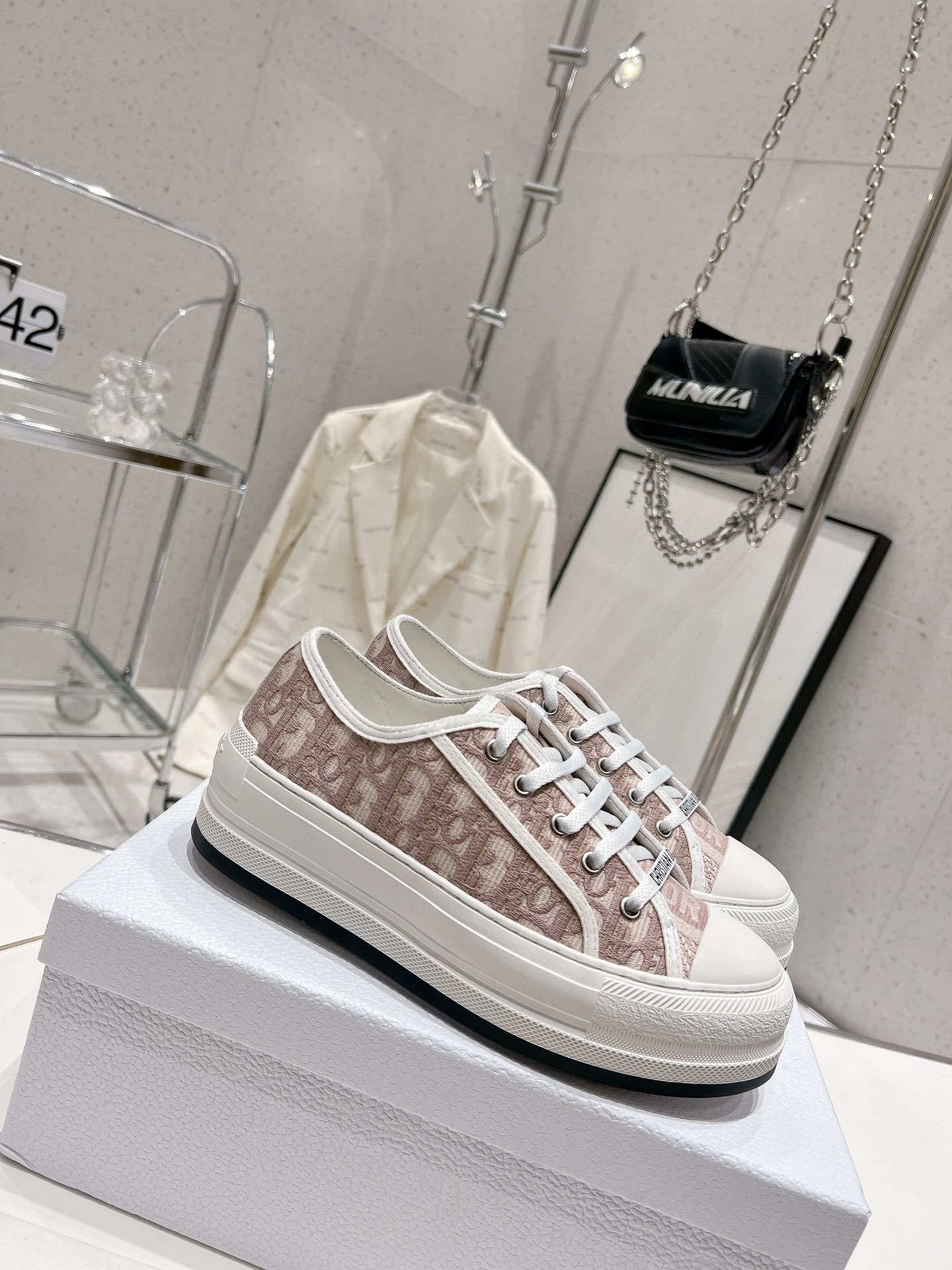 Dior 2024 Walk'n Series Embroidered Platform Sneakers
