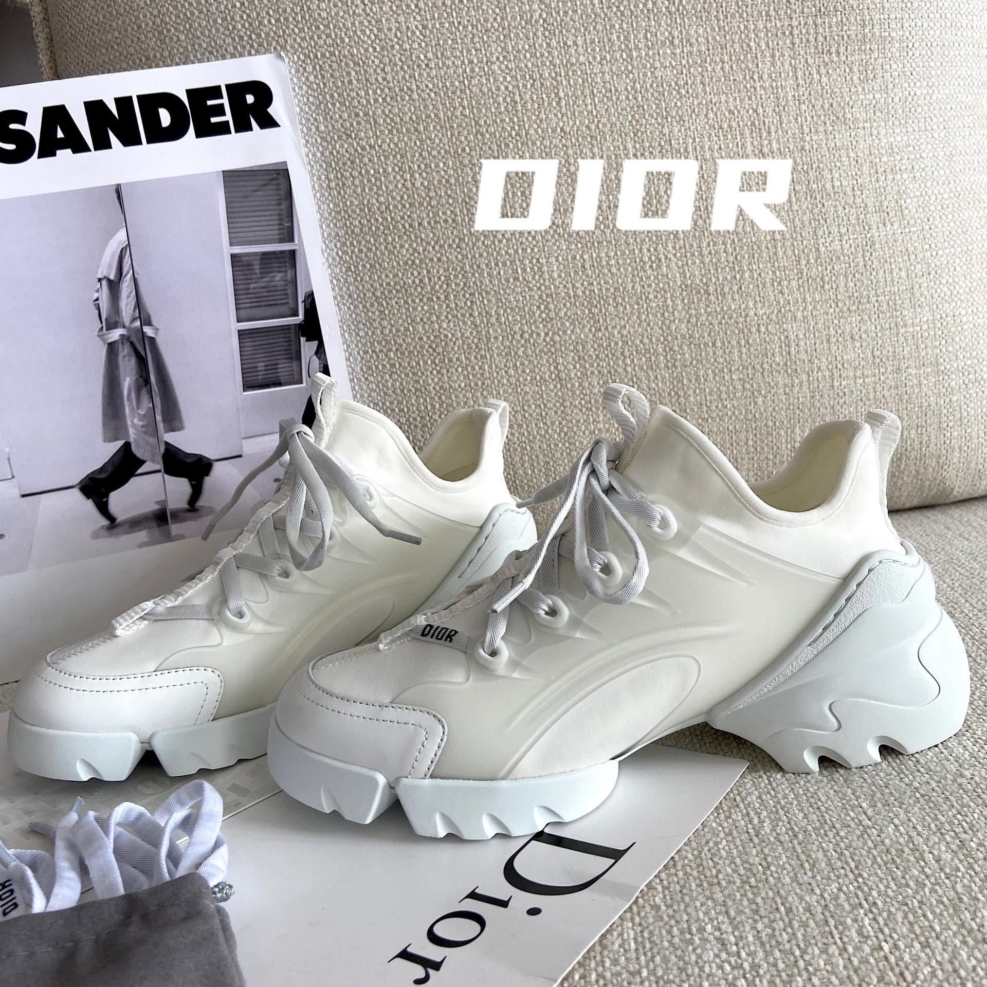 Dior new thick bottom sneakers casual shoes