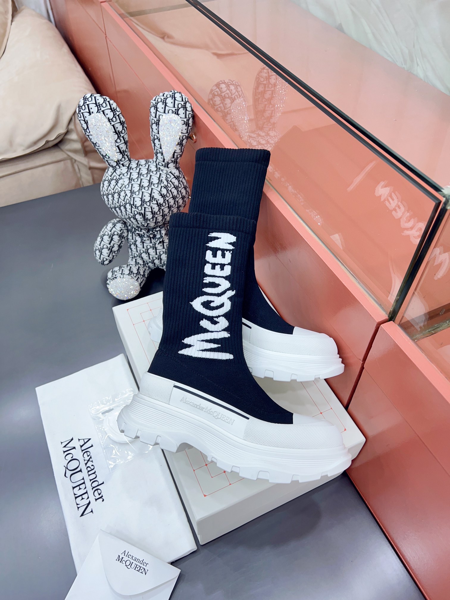 Alexander MCqueen SS New knited socking boots (unisex model)