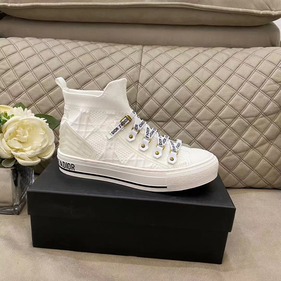 DIOR Women Casual Lace up Scok Boots