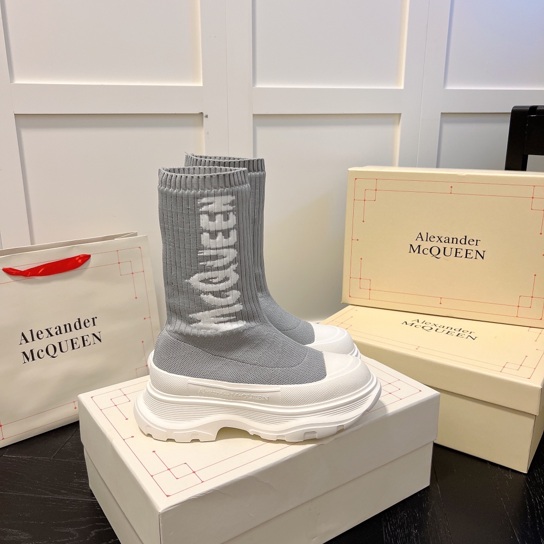 Alexander McQueen women sneakers sock boots