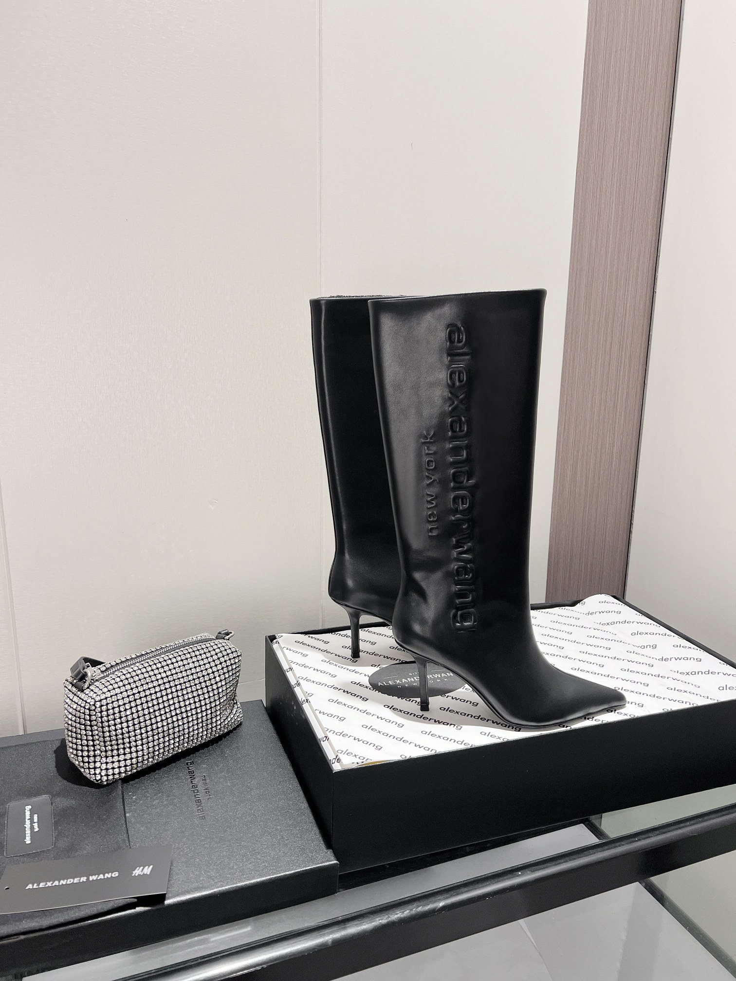 Alexandra. Wang 2023S Autumn/Winter New York Fashion Week Letter Heeled Boots