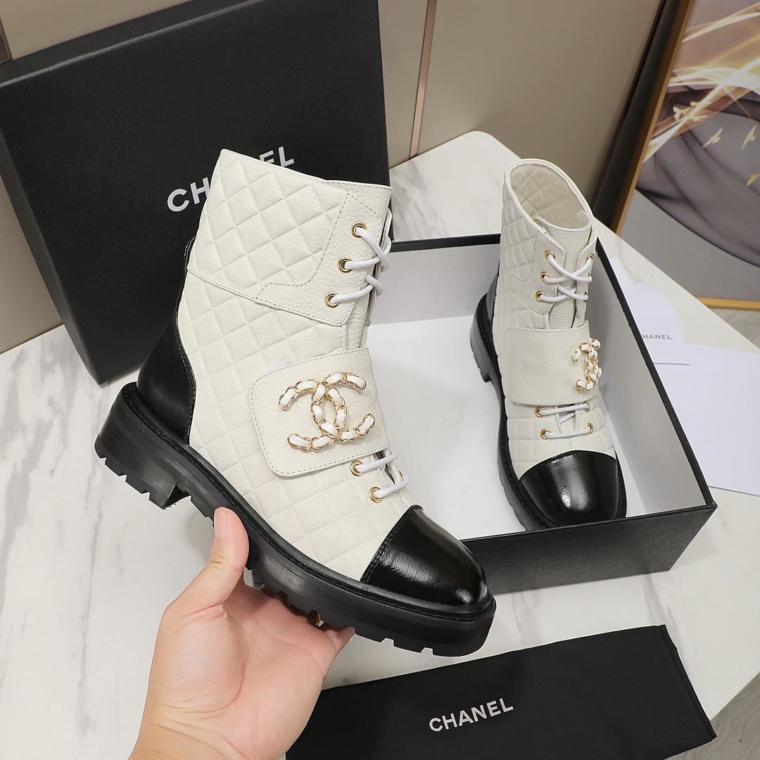 C design motorcycle boots rhombus velcro short boots