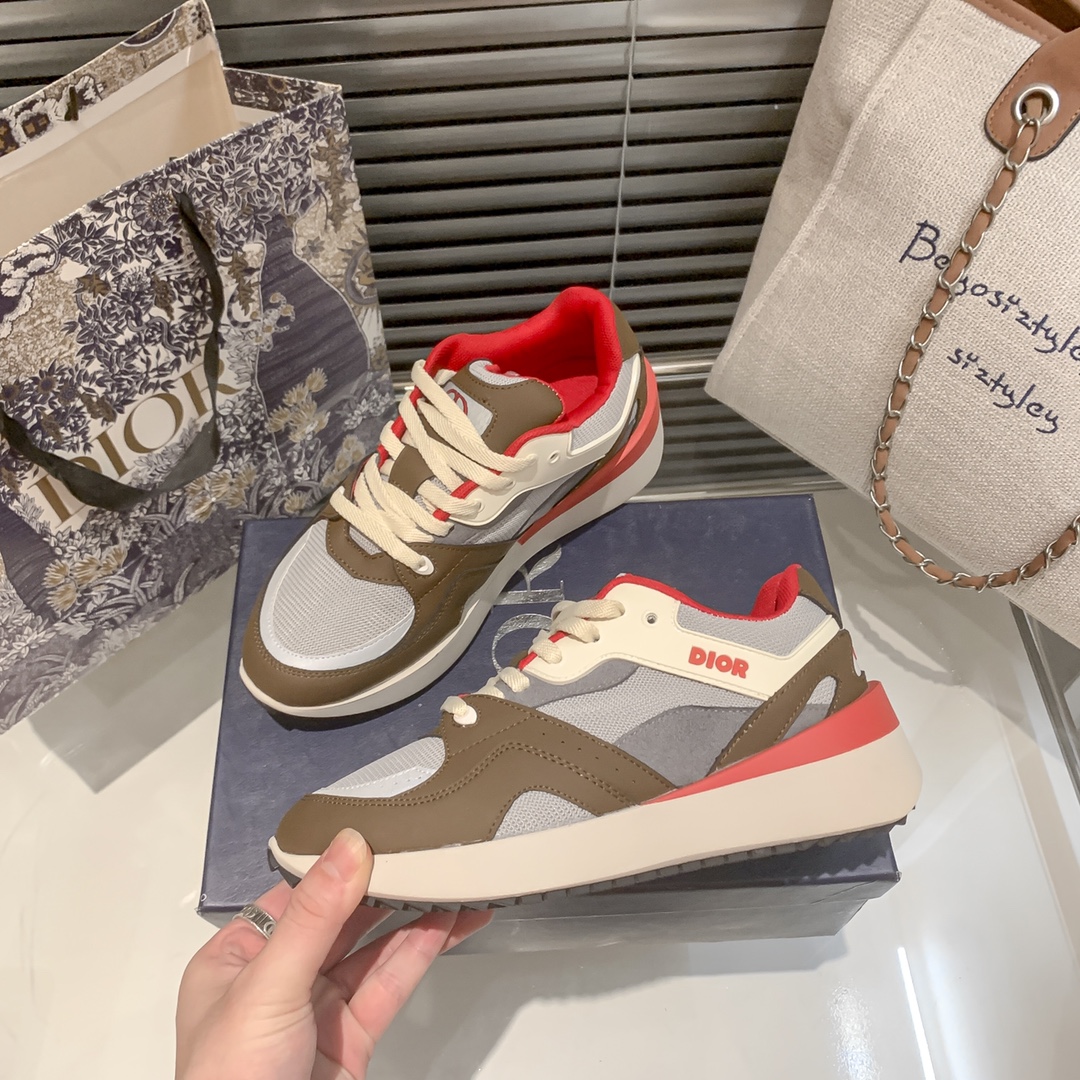 Dior new fluorescent sneakers casual shoes