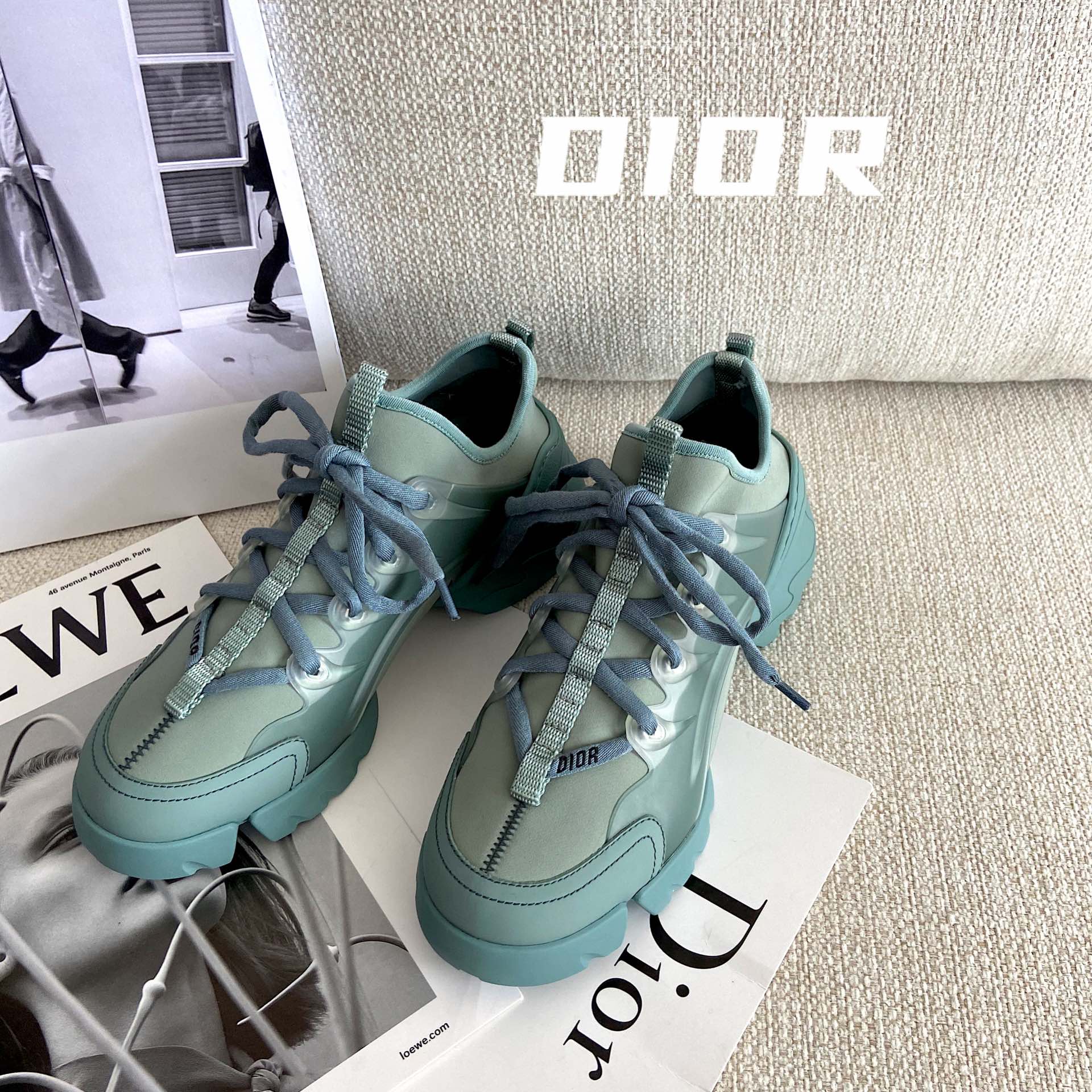 Dior new thick bottom sneakers casual shoes