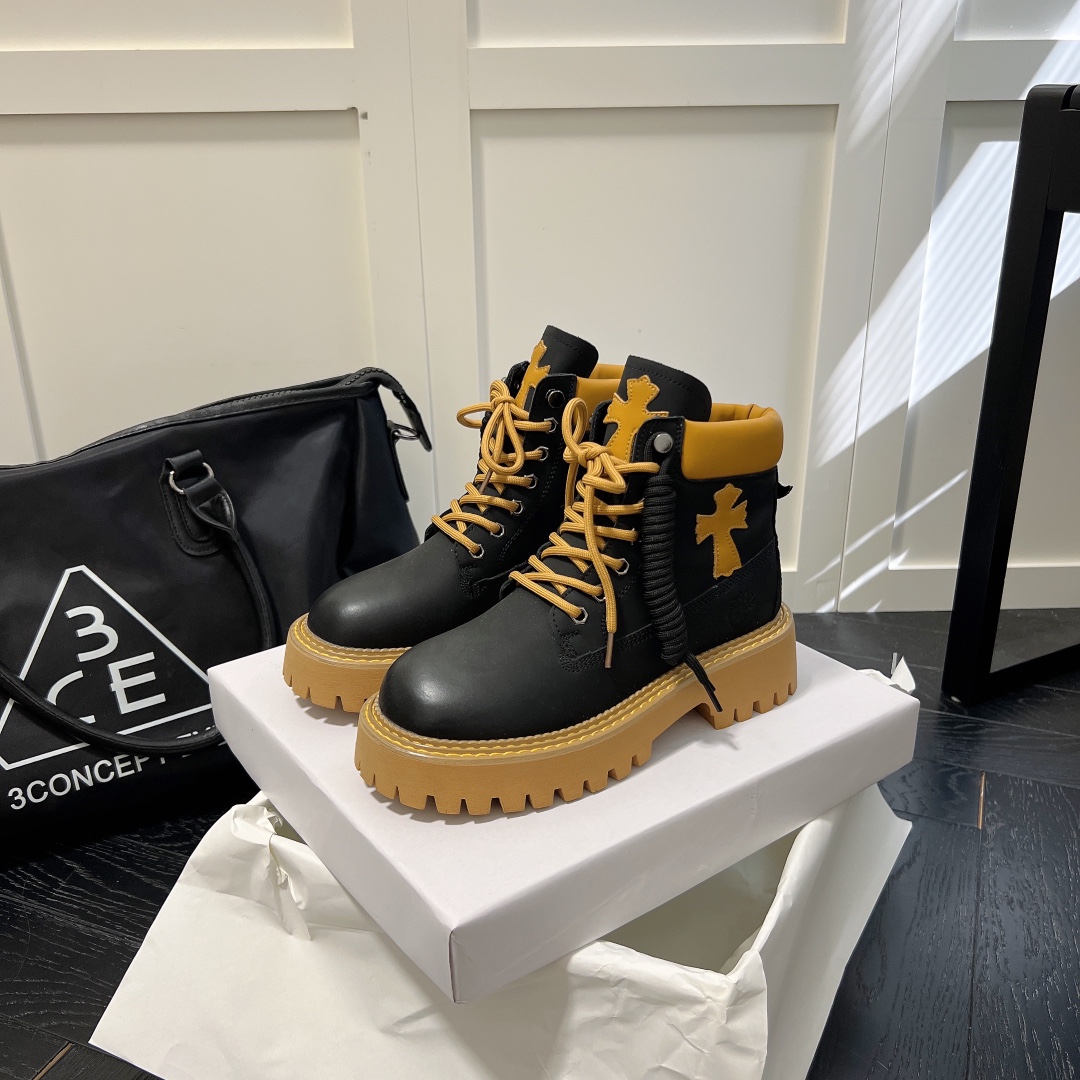 PALM ANGLE lace up rivet short ankle boots