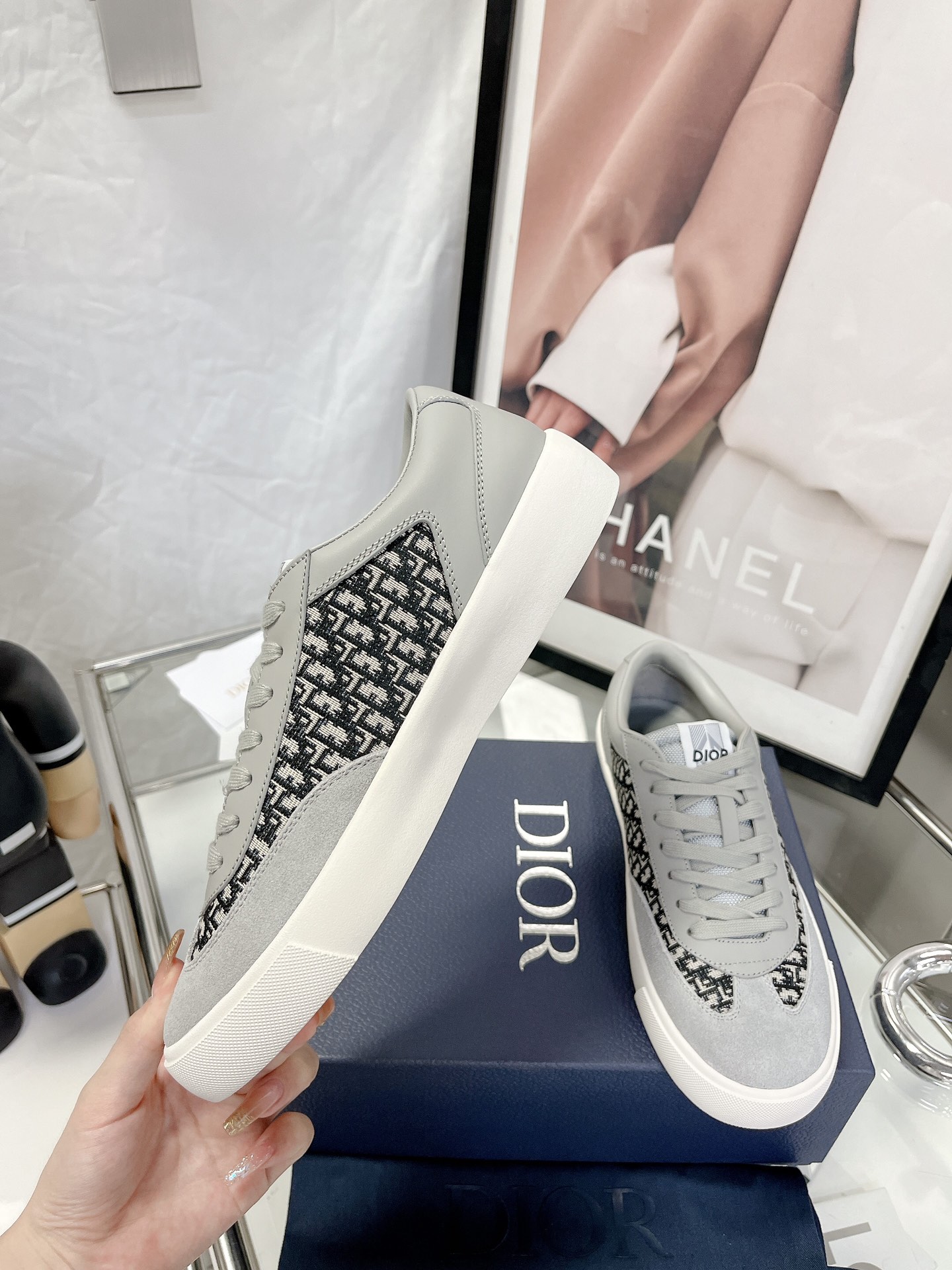 Dior Dior 2023 Latest B101 Collection Couple Casual Sneakers