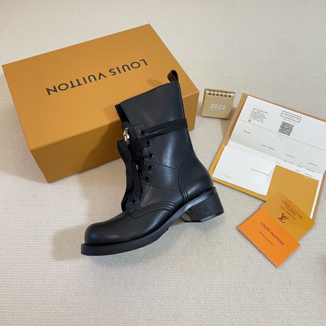 Louis Vuitton Classic lace-up mid-calf boots