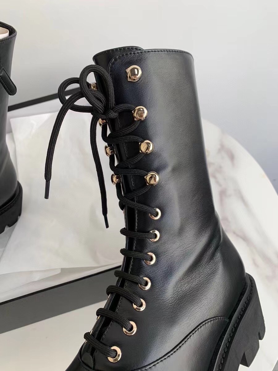 C design motorcycle boots lace-up Martin boots short boots