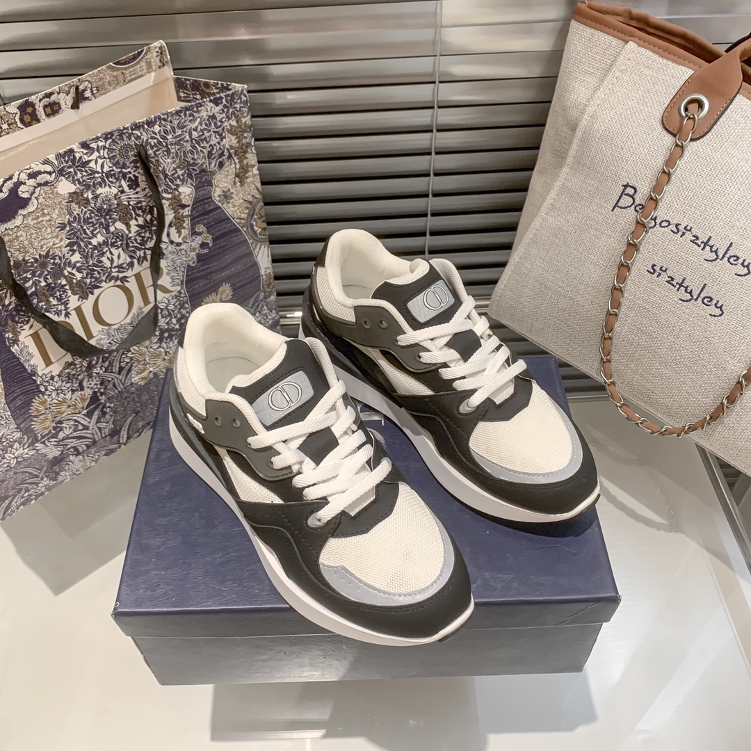 Dior new fluorescent sneakers casual shoes