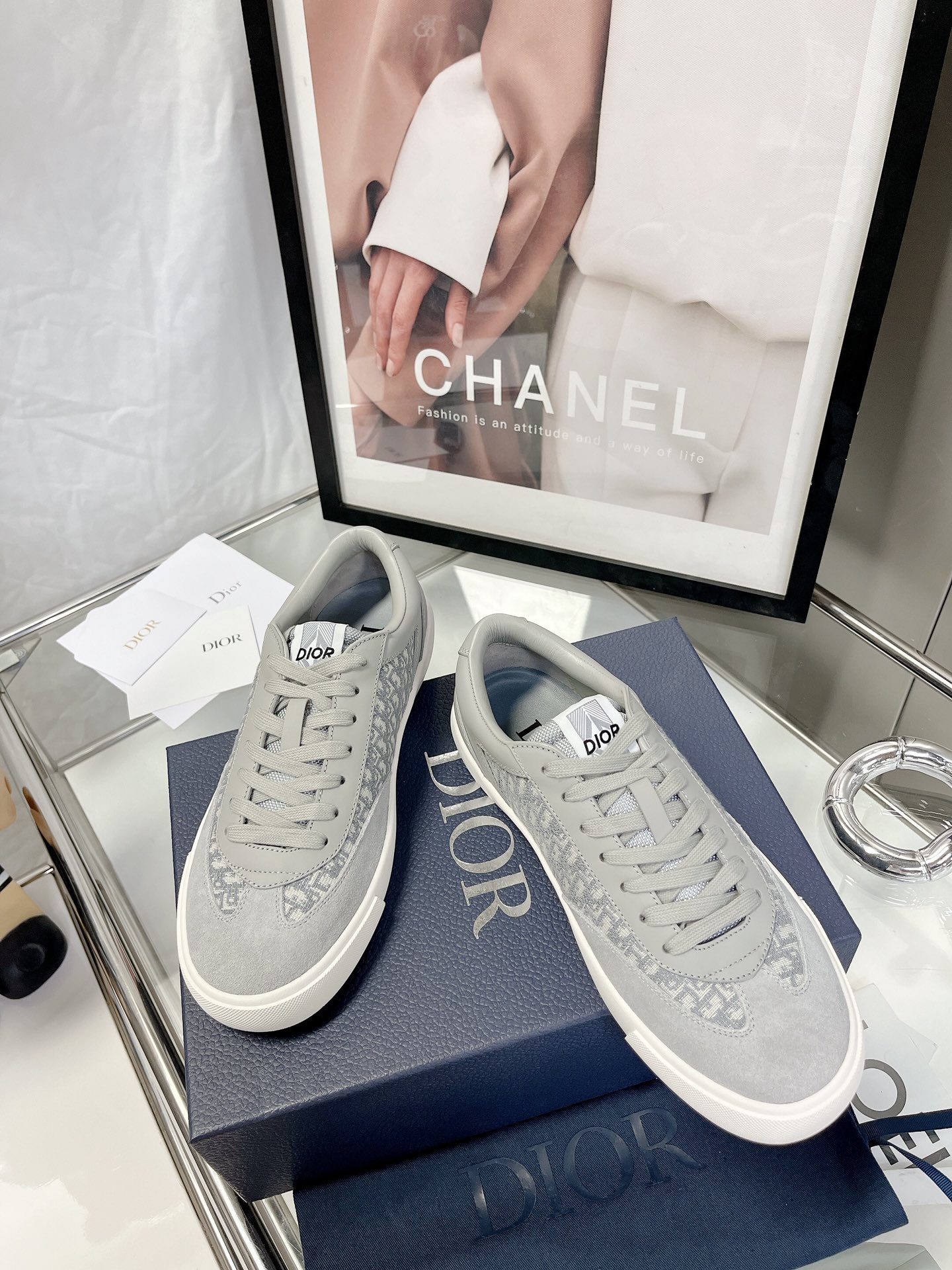 Dior Dior 2023 Latest B101 Collection Couple Casual Sneakers