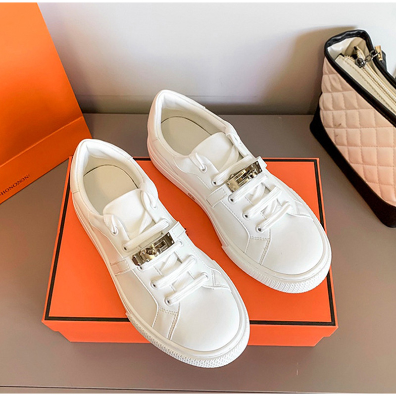 Herm猫s Women Metal Buckle Sneakers