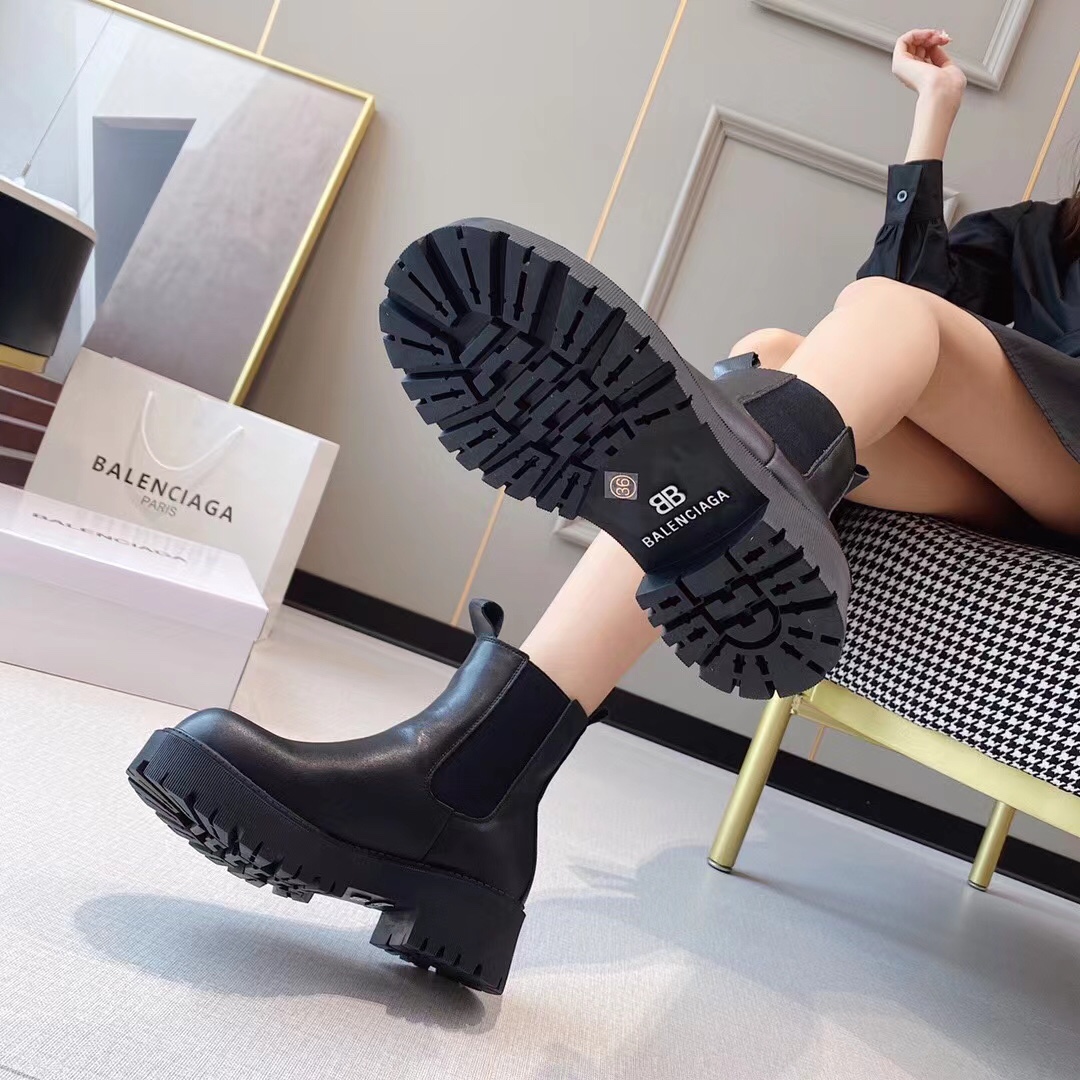 Balenciaga women's leather short boots 35-39