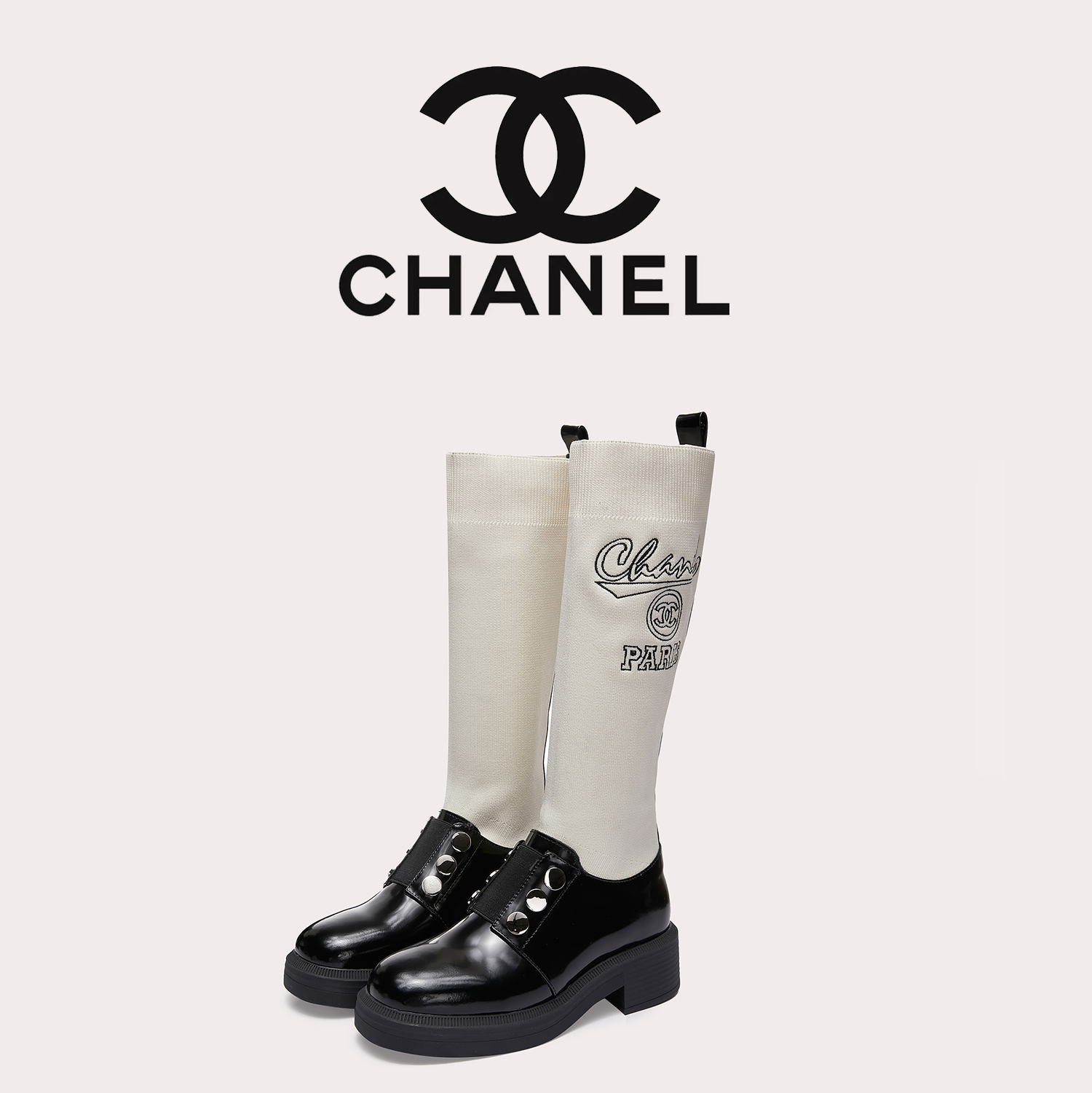 C design  women's tall sock boots 35-41