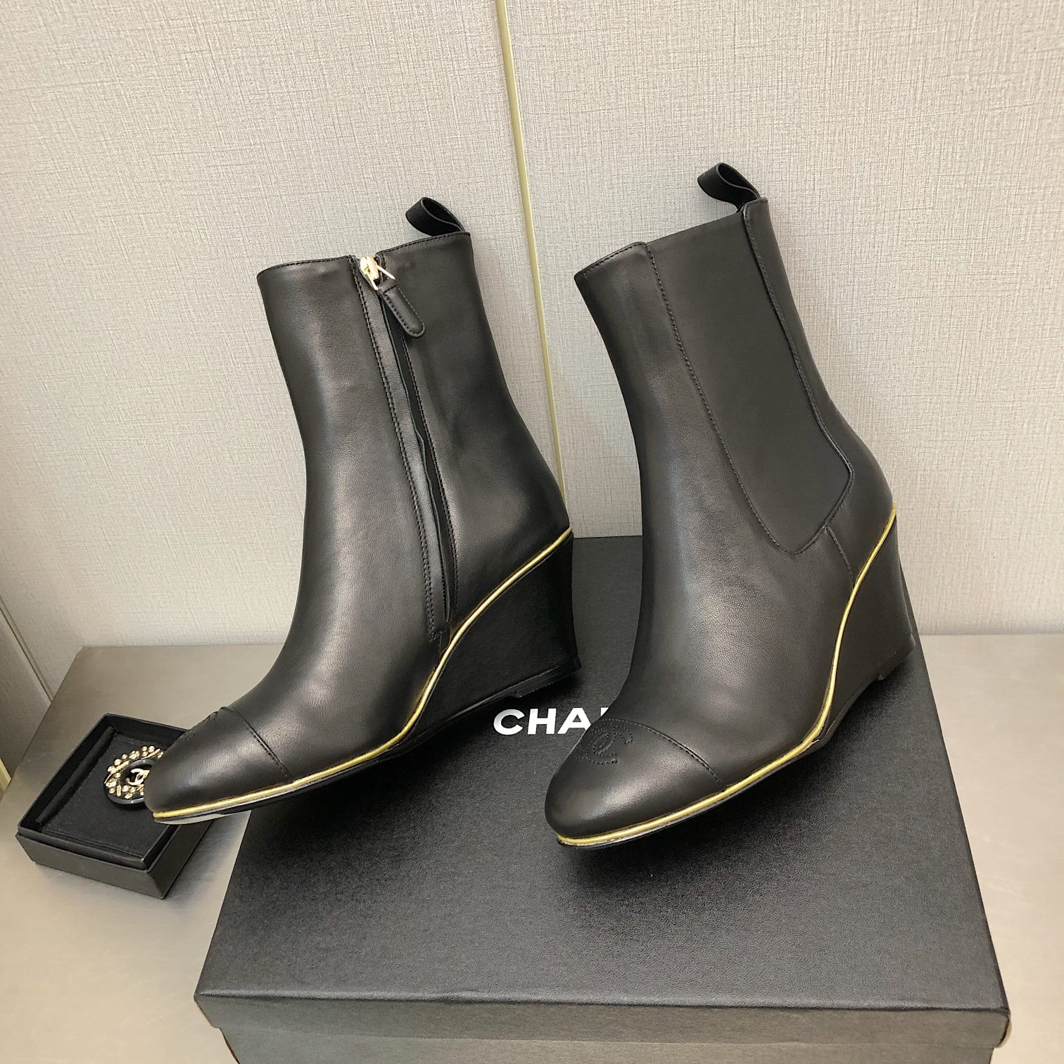 C design  6.5cm heel boots