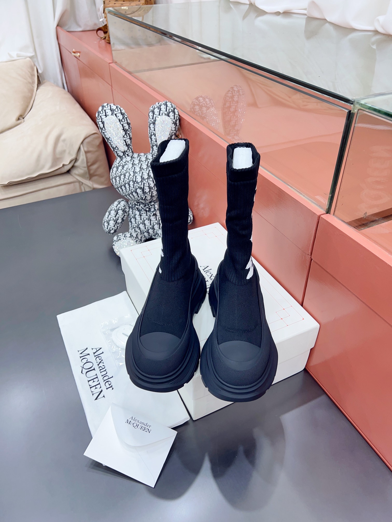 Alexander MCqueen SS New knited socking boots (unisex model)